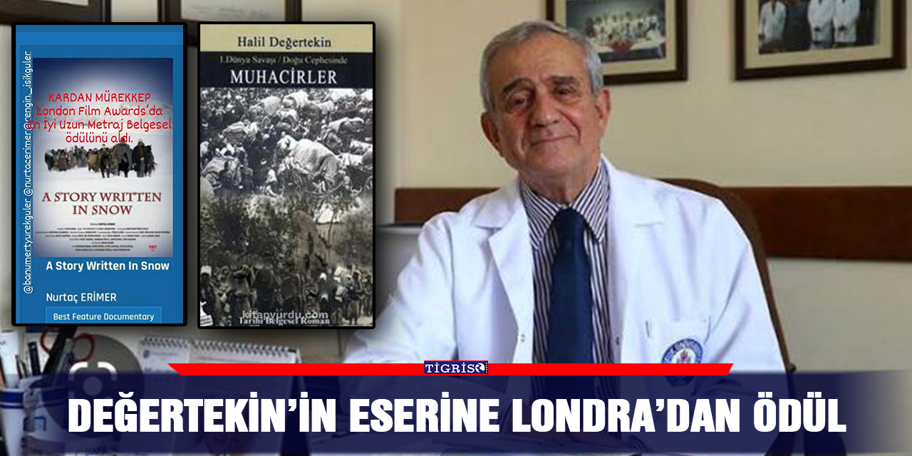 Değertekin’in eserine Londra’dan ödül