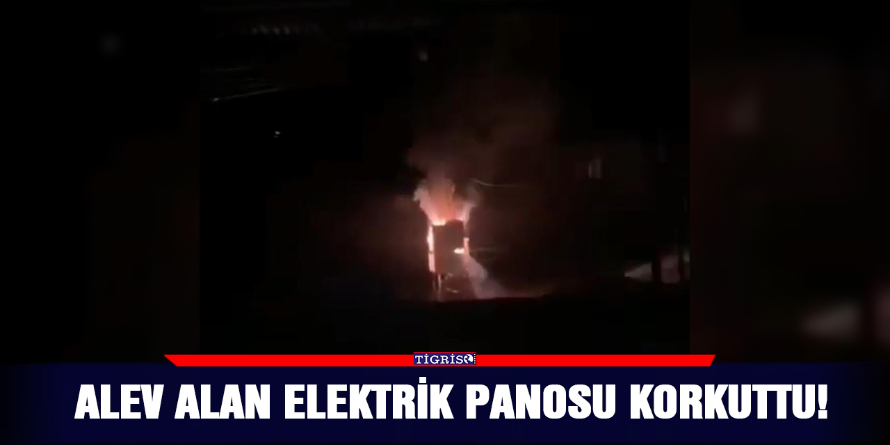 Alev alan elektrik panosu korkuttu!