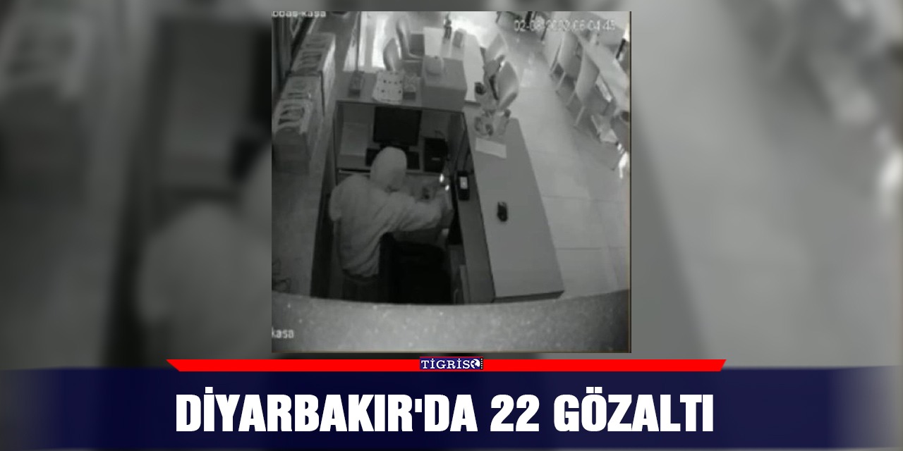 Diyarbakır'da 22 gözaltı