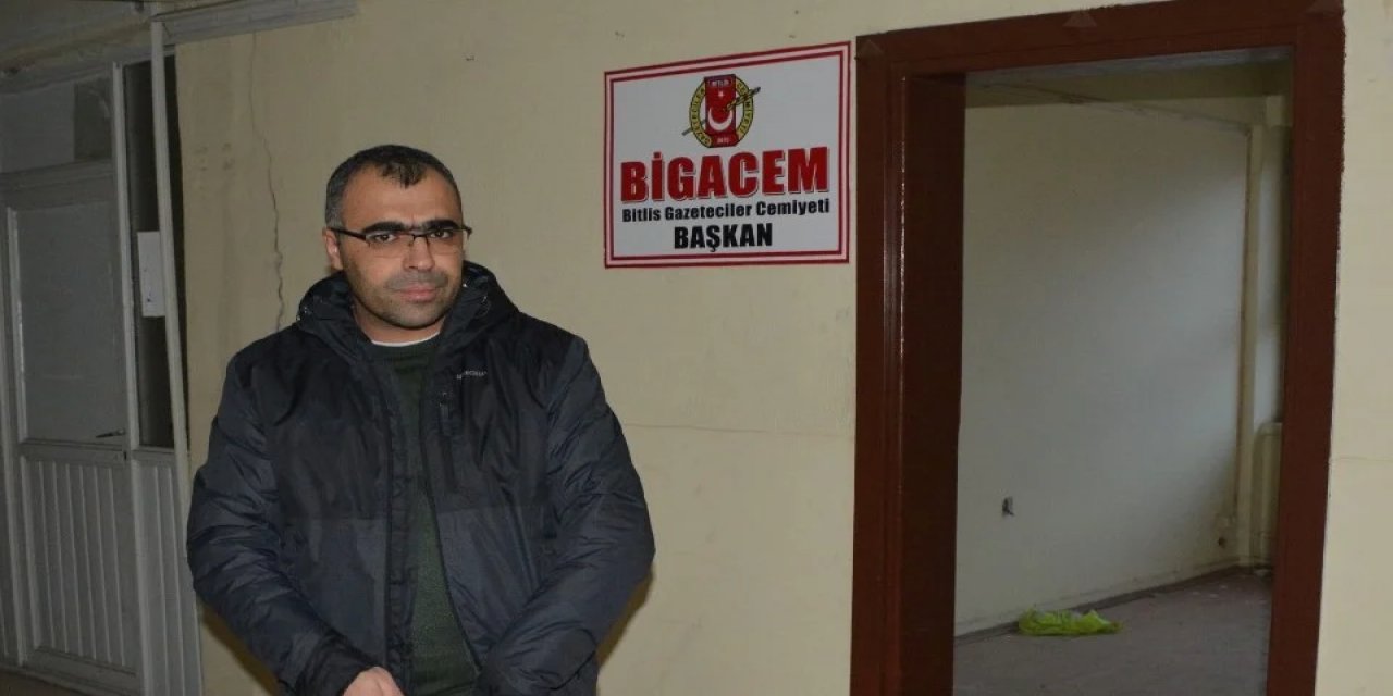 Bitlis Gazeteciler Cemiyeti’ni talan ettiler