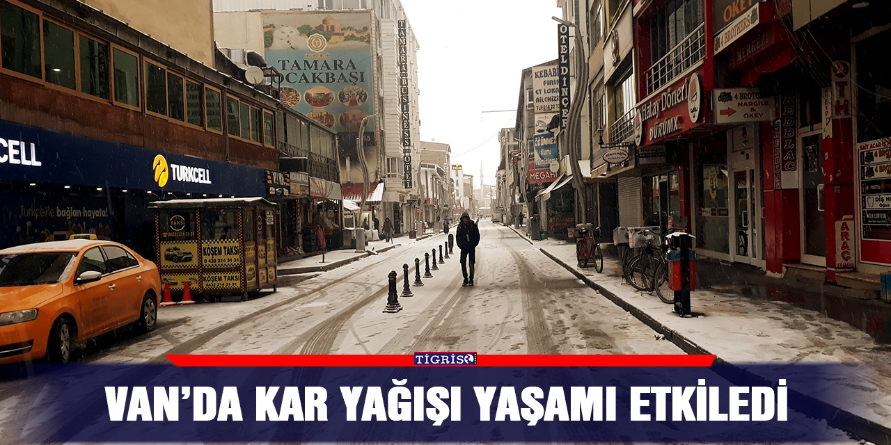 Van’da kar yağışı yaşamı etkiledi