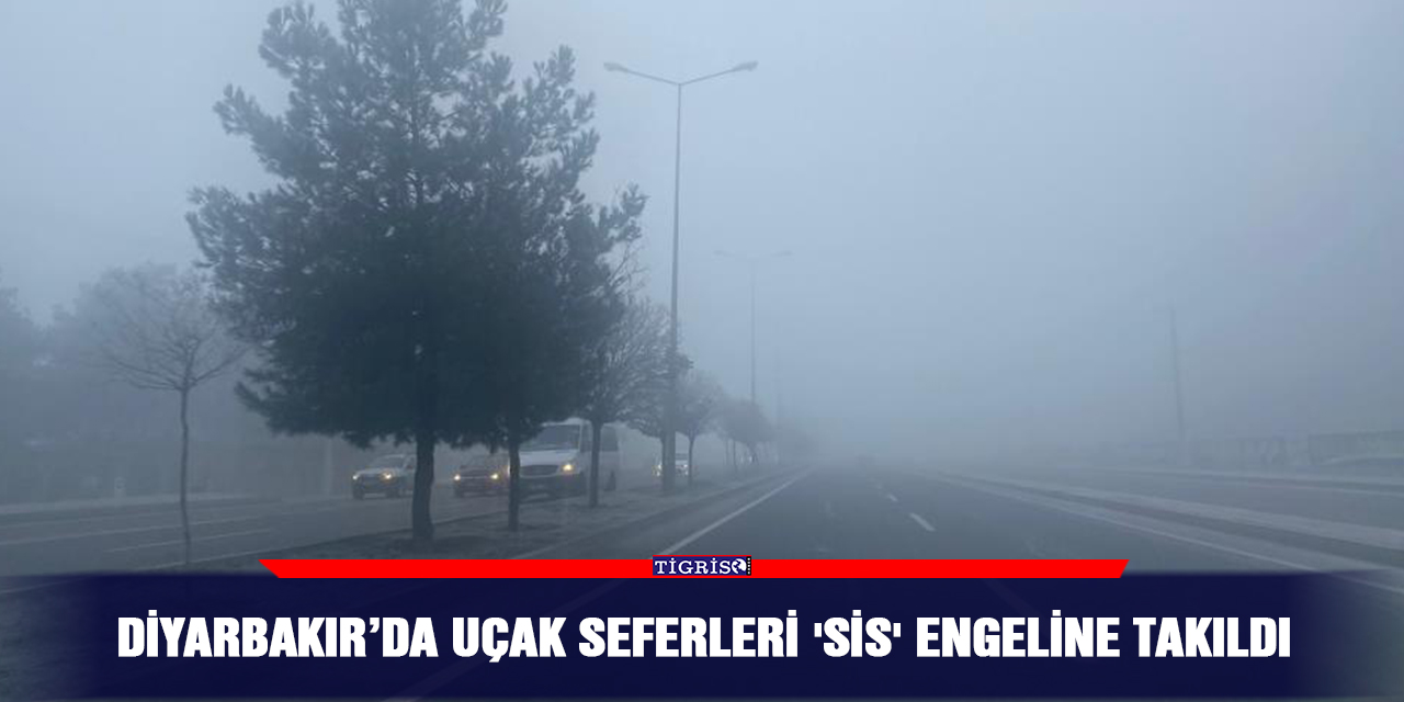 Diyarbakır’da uçak seferleri 'sis' engeline takıldı