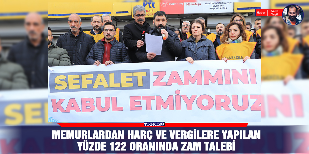 Memurlardan harç ve vergilere yapılan yüzde 122 oranında zam talebi