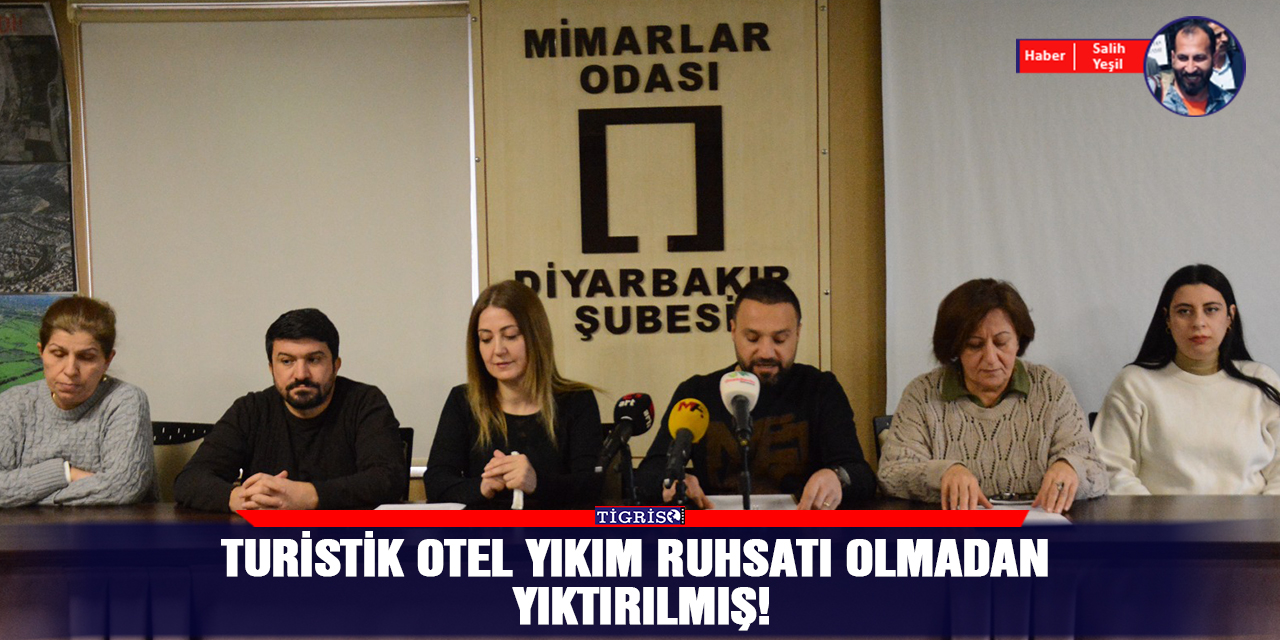 Turistik Otel yıkım ruhsatı olmadan yıktırılmış!