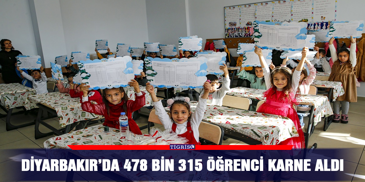 Diyarbakır’da 478 bin 315 öğrenci karne aldı