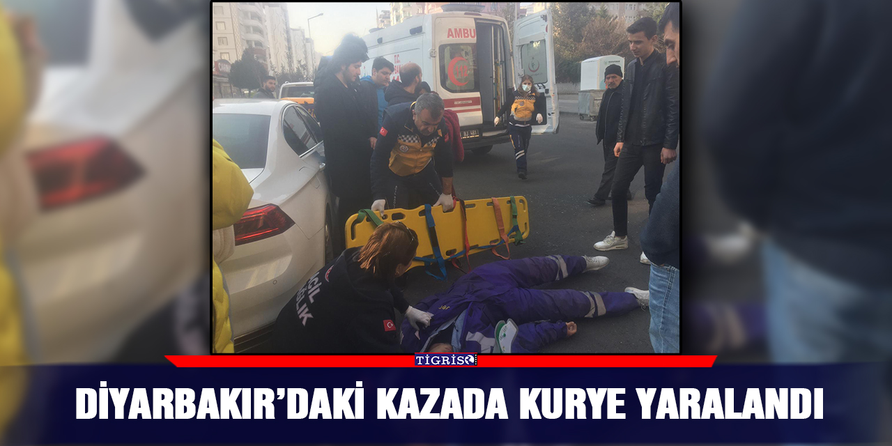 VİDEO - Diyarbakır’daki kazada kurye yaralandı