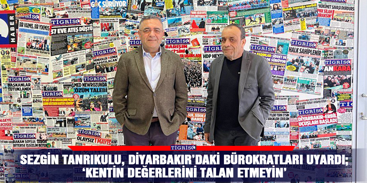 VİDEO - Sezgin Tanrıkulu, Diyarbakır’daki bürokratları uyardı