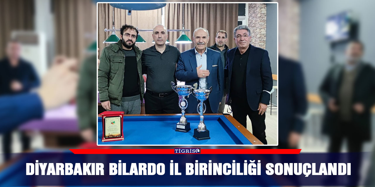 Diyarbakır Bilardo İl Birinciliği sonuçlandı