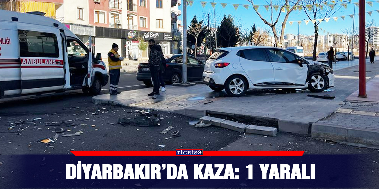 Diyarbakır’da kaza: 1 yaralı