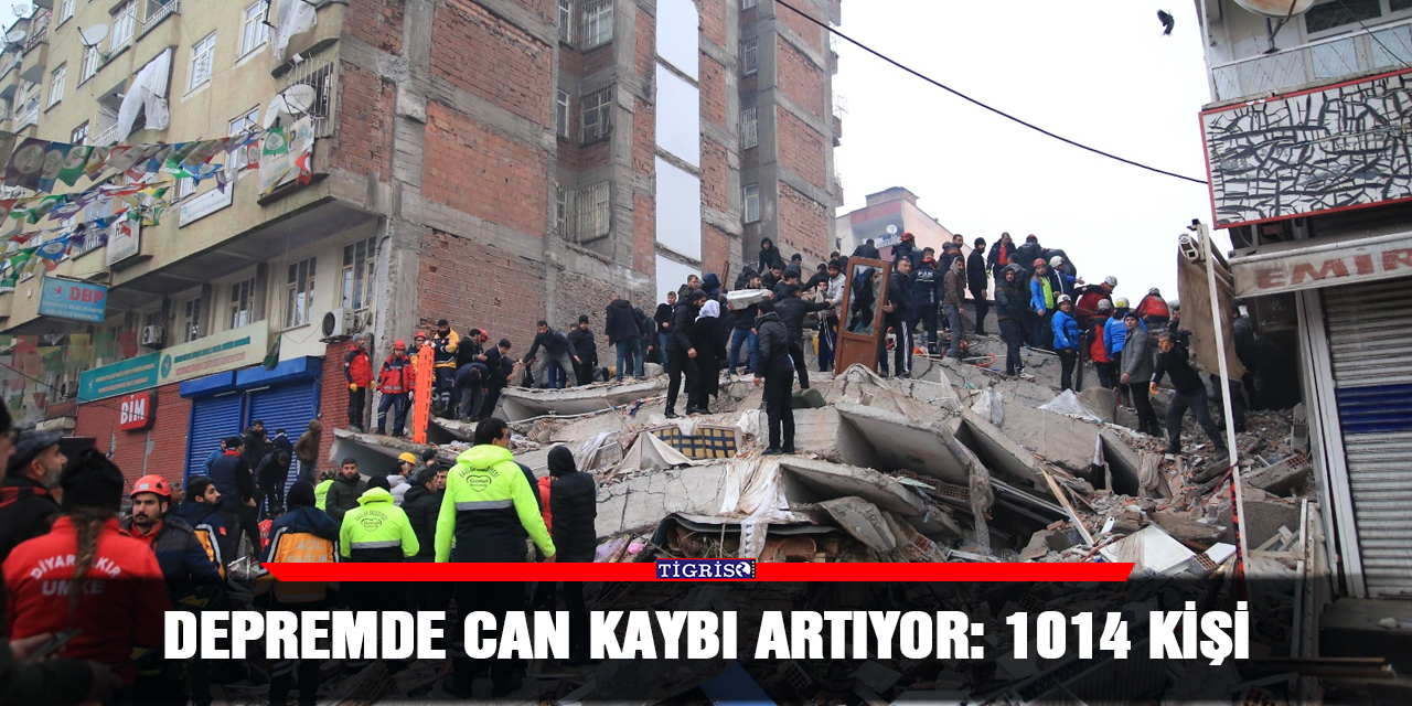 Depremde can kaybı artıyor: 1014 kişi