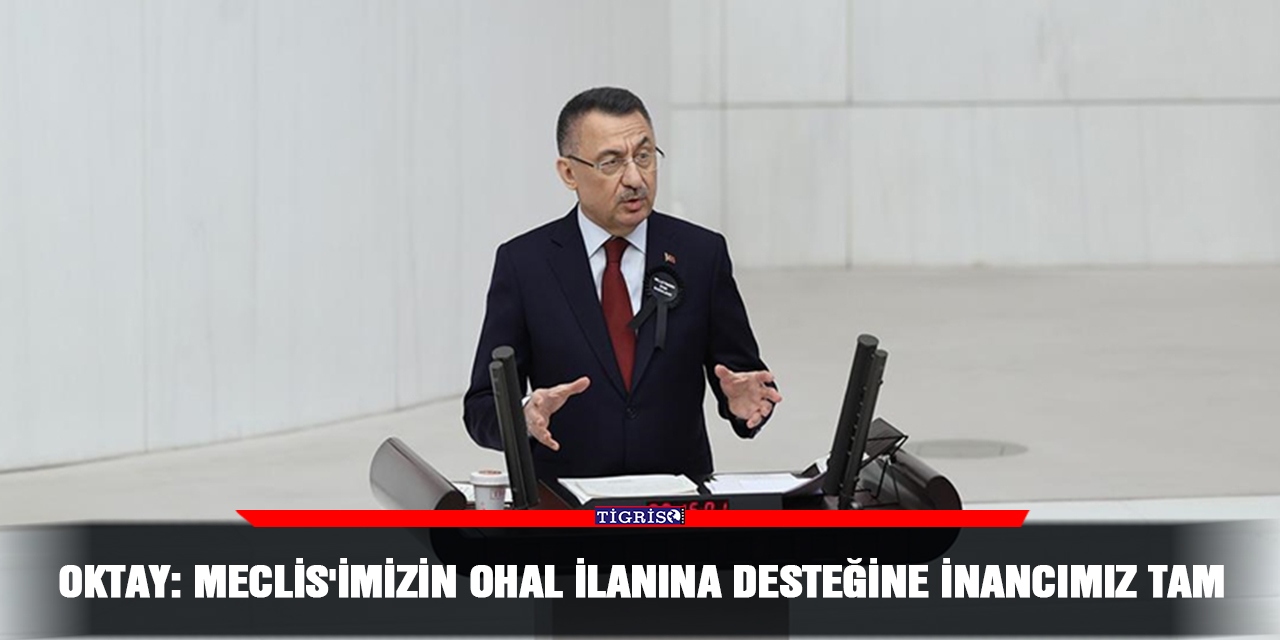 Oktay: Meclis'imizin OHAL ilanına desteğine inancımız tam