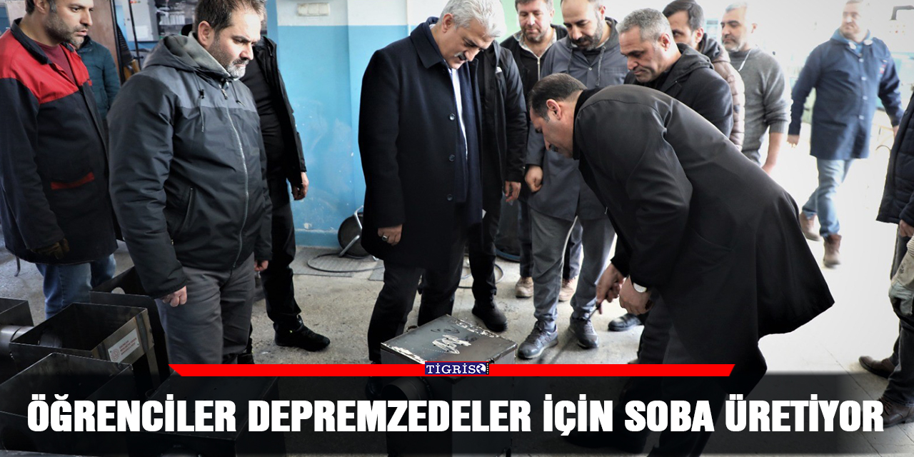 Öğrenciler depremzedeler için soba üretiyor