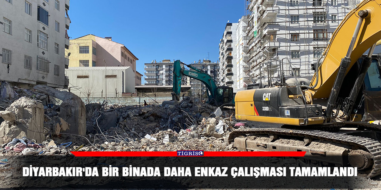VİDEO - Diyarbakır'da bir binada daha enkaz çalışması tamamlandı
