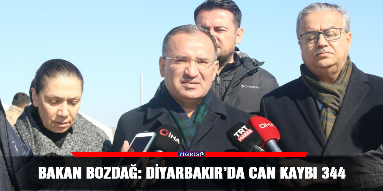 Bakan Bozdağ: Diyarbakır’da can kaybı 344