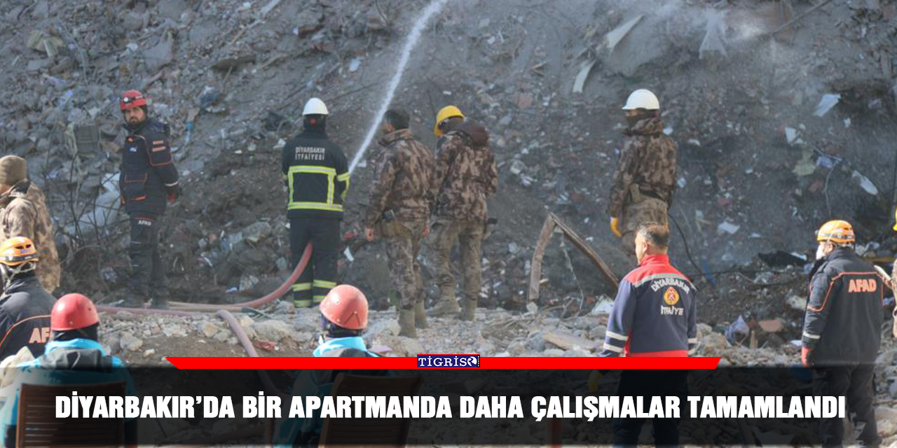 Diyarbakır’da bir apartmanda daha çalışmalar tamamlandı