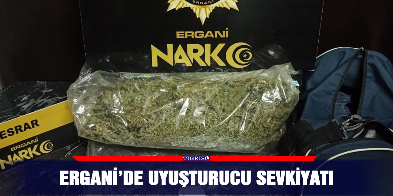 Ergani’de uyuşturucu sevkiyatı