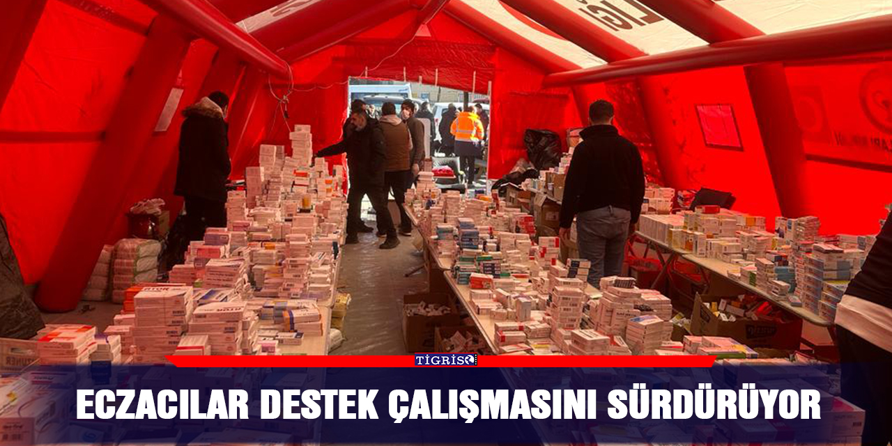 Eczacılar destek çalışmasını sürdürüyor
