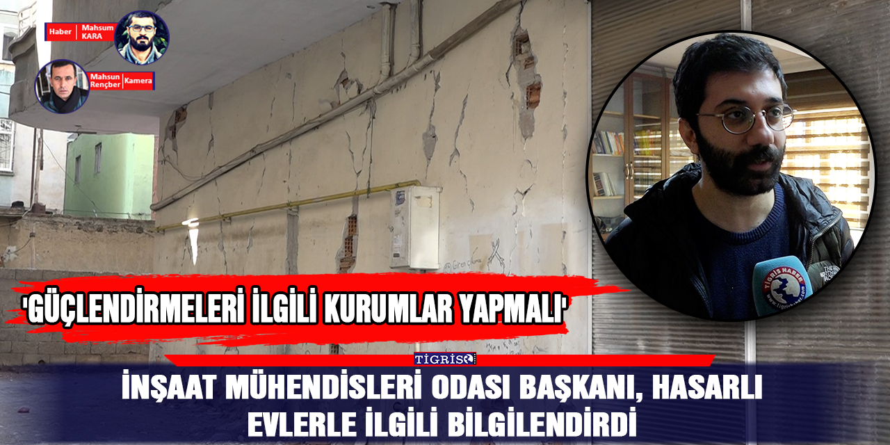 VİDEO - İnşaat Mühendisleri Odası Başkanı, hasarlı evlerle ilgili bilgilendirdi