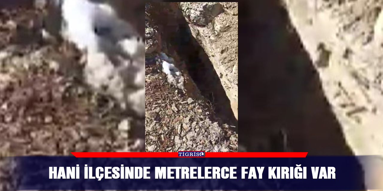 VİDEO - Hani ilçesinde metrelerce fay kırığı var