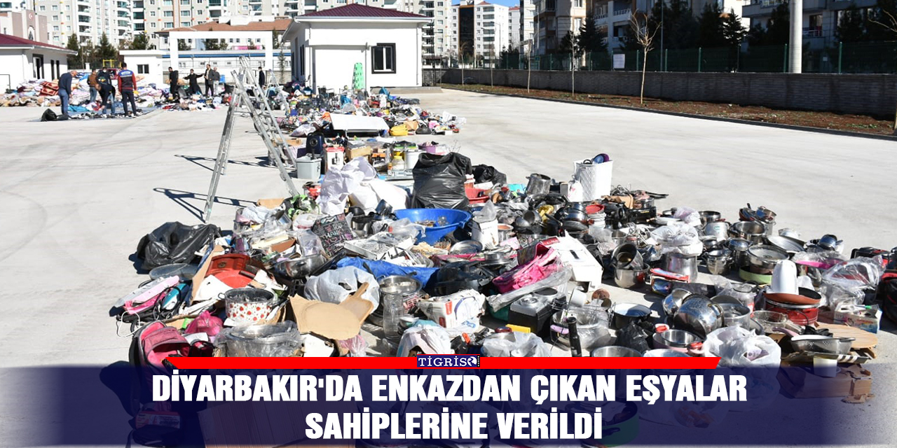 Diyarbakır'da enkazdan çıkan eşyalar sahiplerine verildi