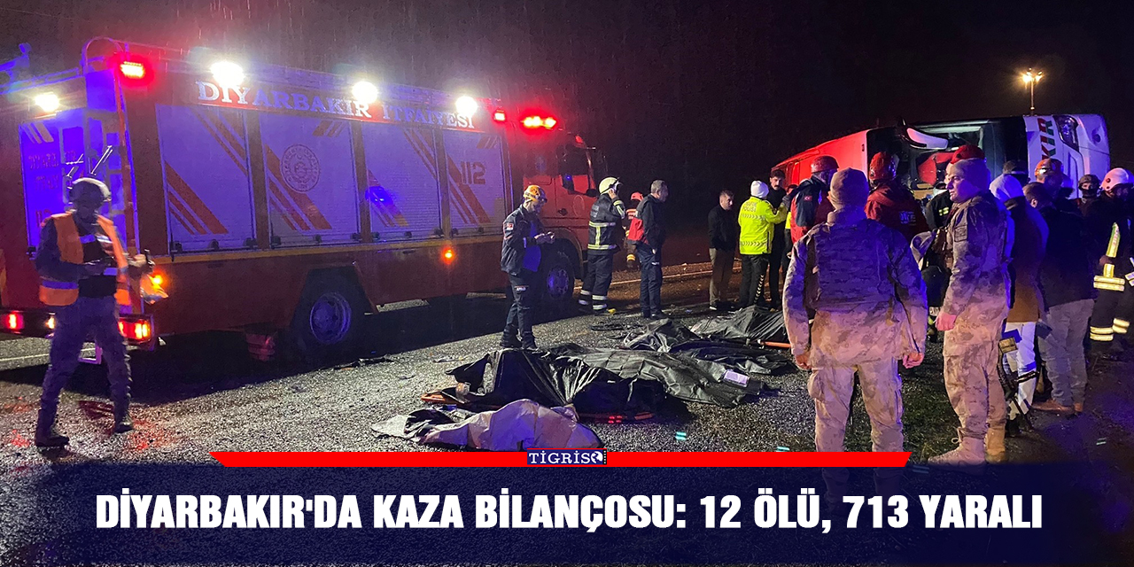 Diyarbakır'da kaza bilançosu: 12 ölü, 713 yaralı