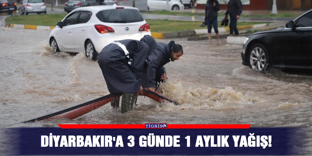 Diyarbakır'a 3 günde 1 aylık yağış!