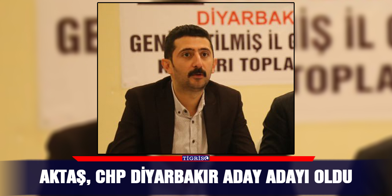 Aktaş, CHP Diyarbakır aday adayı oldu