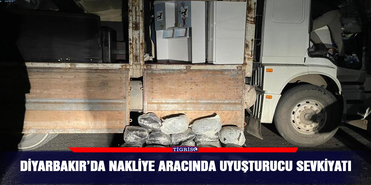 Diyarbakır’da nakliye aracında uyuşturucu sevkiyatı