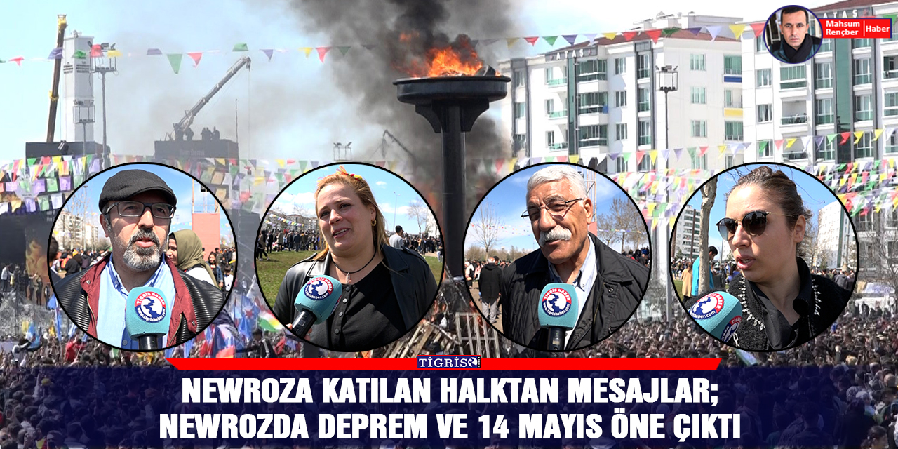 VİDEO - Newroza katılan halktan mesajlar; Newrozda deprem ve 14 Mayıs öne çıktı