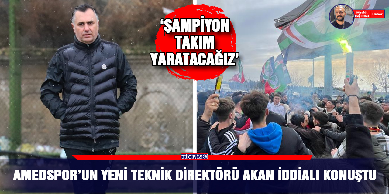 Amedspor’un yeni Teknik direktörü Akan iddialı konuştu