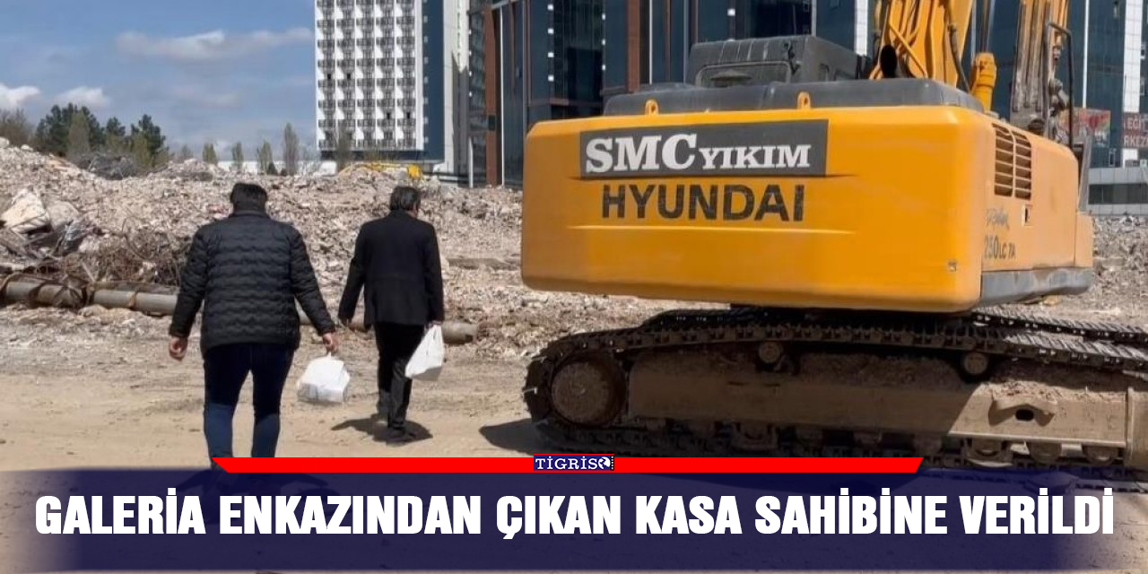 Galeria enkazından çıkan kasa sahibine verildi