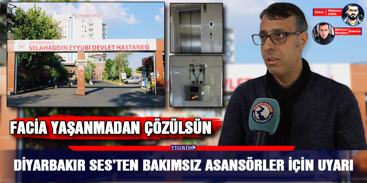 VİDEO - Diyarbakır SES’ten bakımsız asansörler için uyarı