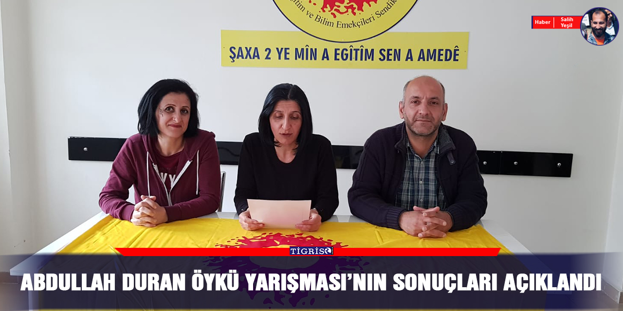 Abdullah Duran Öykü Yarışması’nın sonuçları açıklandı