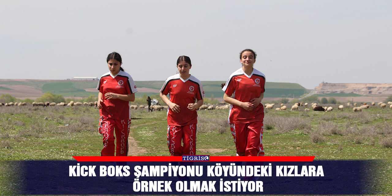 Kick boks şampiyonu köyündeki kızlara örnek olmak istiyor
