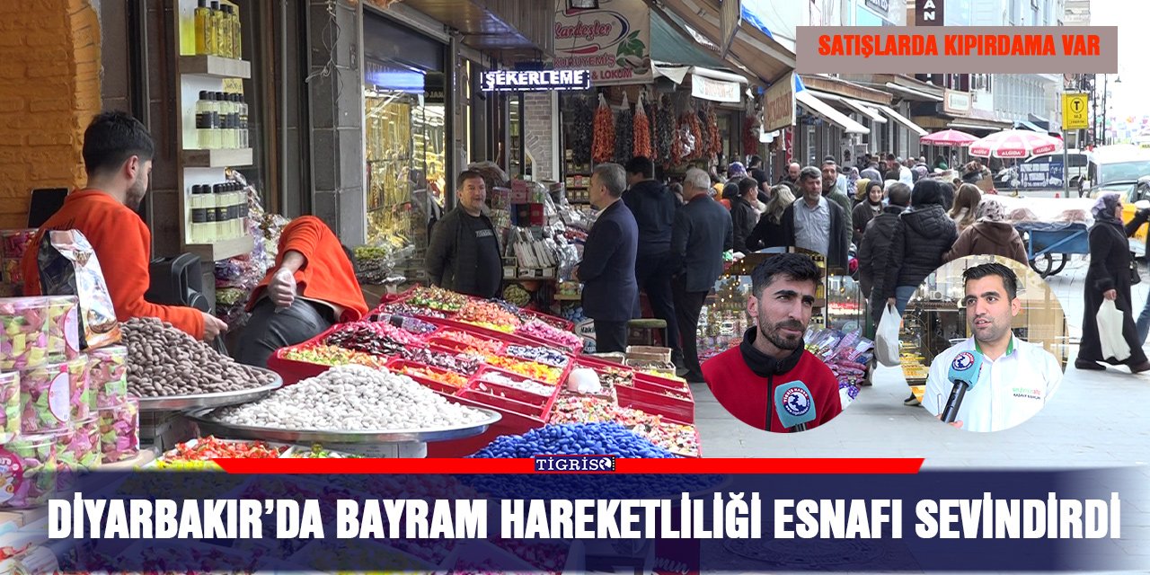 VİDEO - Diyarbakır’da bayram hareketliliği esnafı sevindirdi