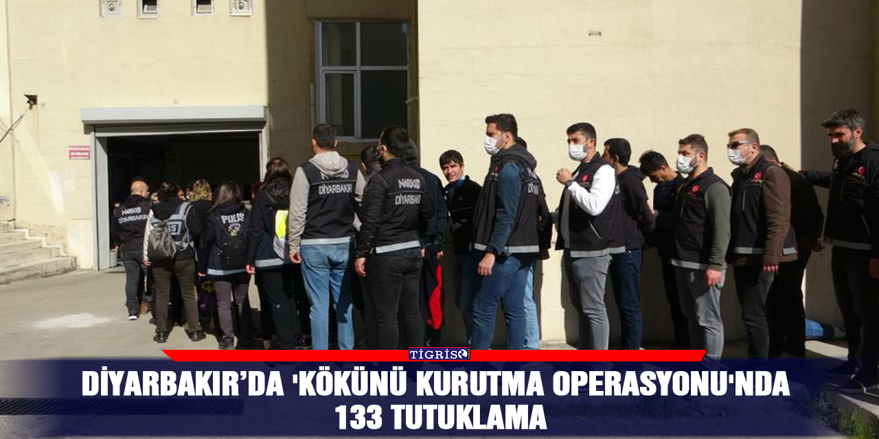 VİDEO - Diyarbakır’da 'Kökünü Kurutma Operasyonu'nda 133 tutuklama
