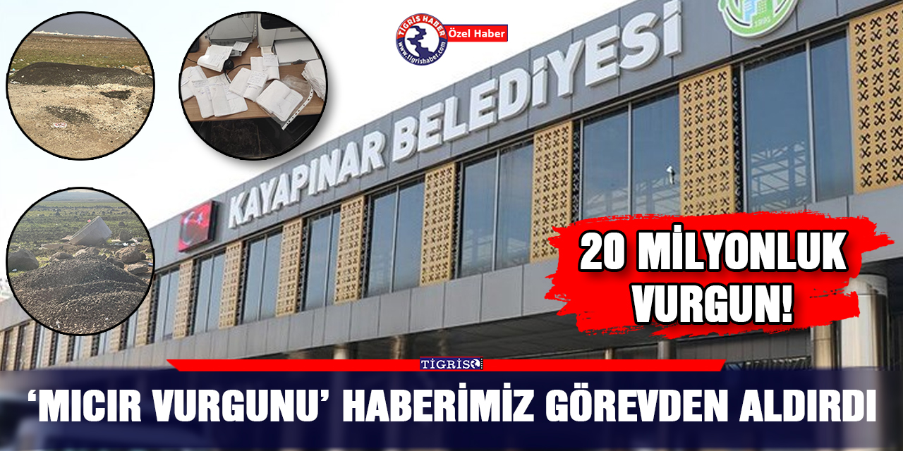 ‘Mıcır vurgunu’ haberimiz görevden aldırdı