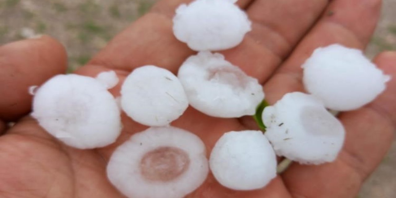 Diyarbakır'da dolu etkisini gösterdi, ekinler zarar gördü