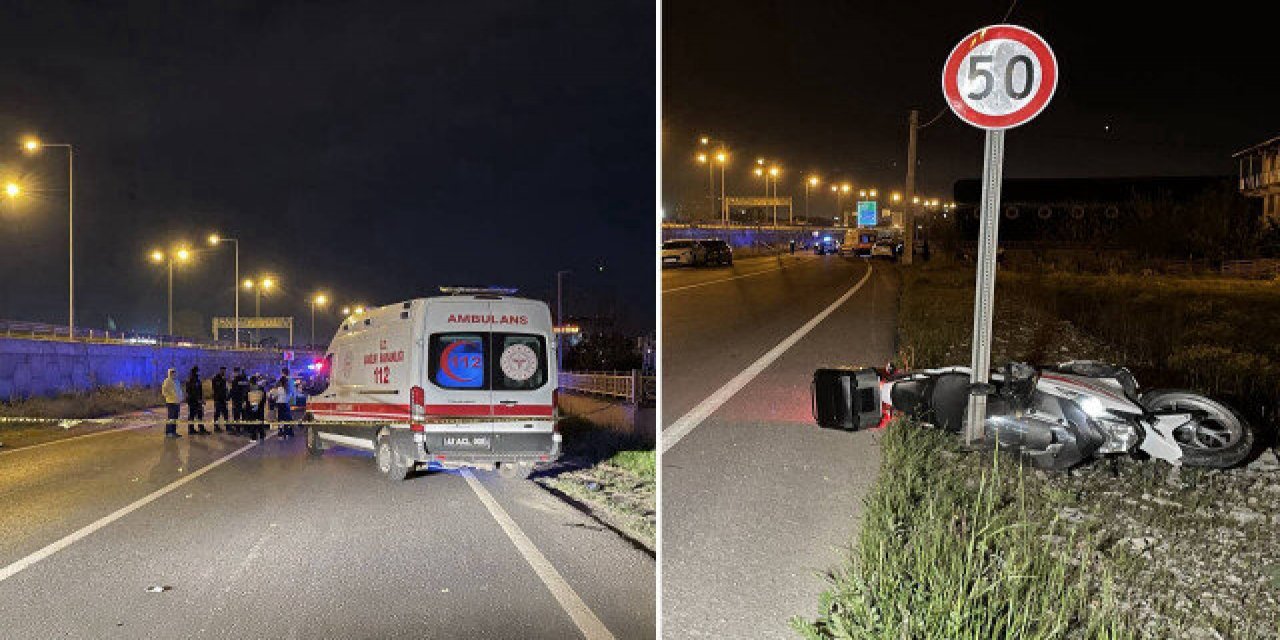 Motosikletin çarptığı bisiklet sürücüsü hayatını kaybetti