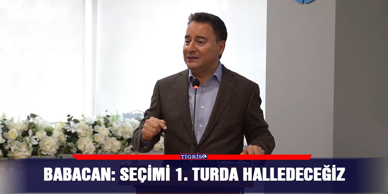 VİDEO - Babacan: Seçimi 1. Turda halledeceğiz