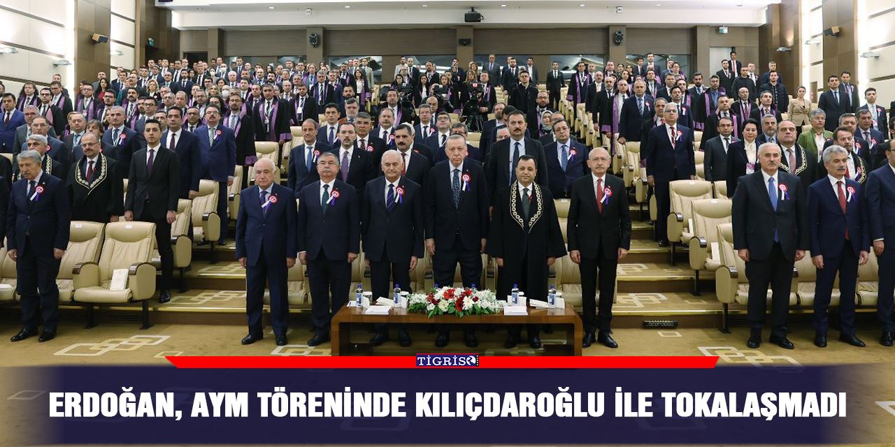 VİDEO - Erdoğan, AYM töreninde Kılıçdaroğlu ile tokalaşmadı