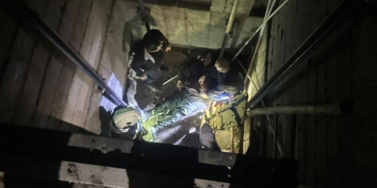 Asansör boşluğuna düşen bekçi hayatını kaybetti