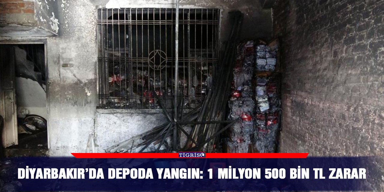 Diyarbakır’da depoda yangın: 1 milyon 500 bin TL zarar