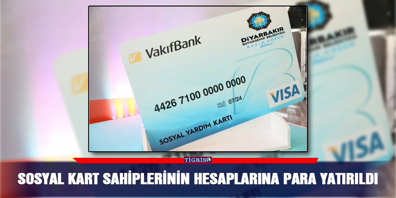 Sosyal kart sahiplerinin hesaplarına para yatırıldı