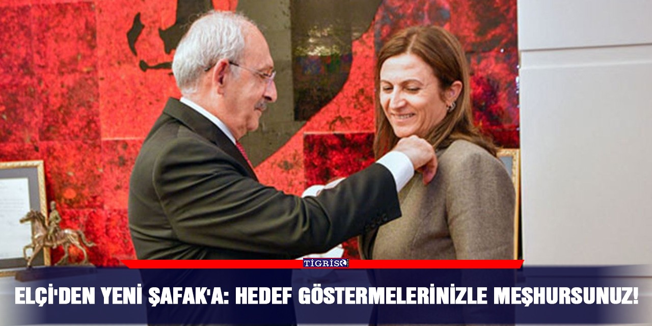 Elçi'den Yeni Şafak'a: Hedef göstermelerinizle meşhursunuz!