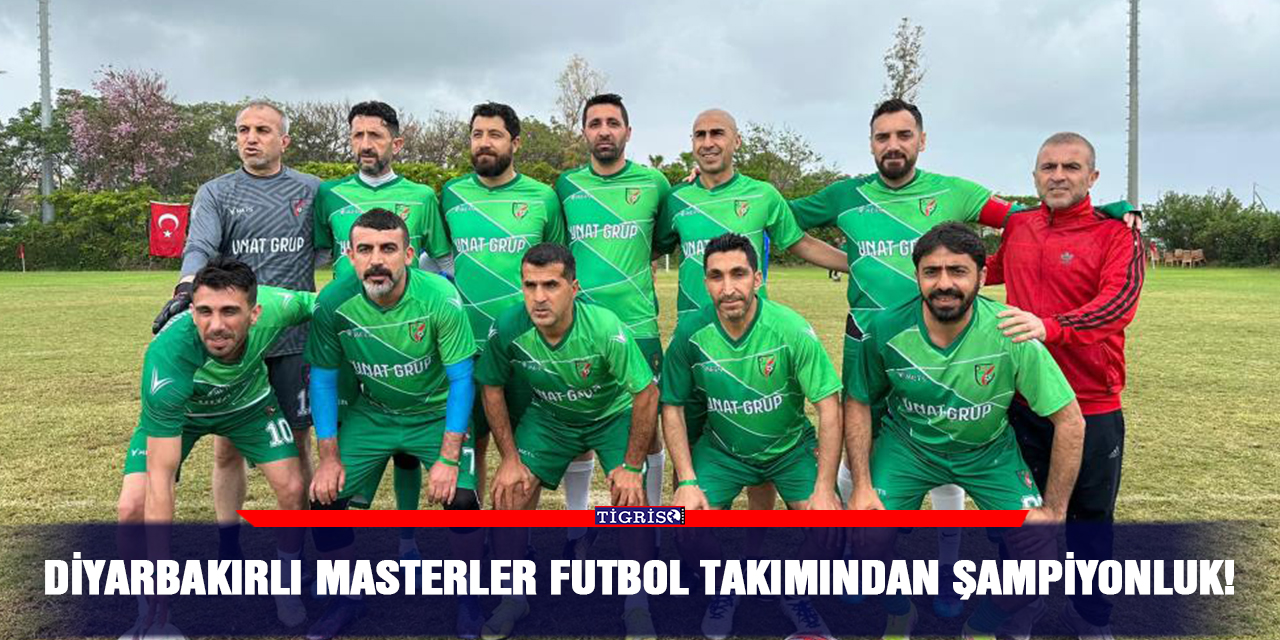Diyarbakırlı masterler futbol takımından şampiyonluk!