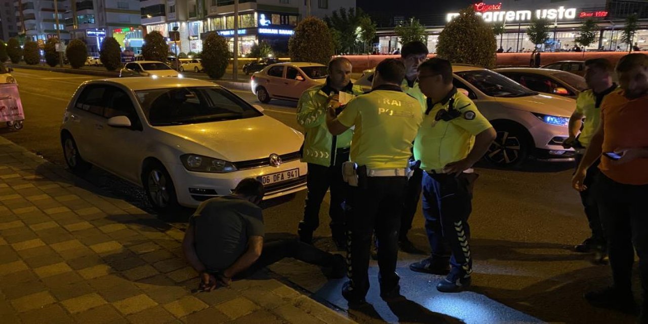 Diyarbakır'da kovalanan alkollü sürücü yakalandı