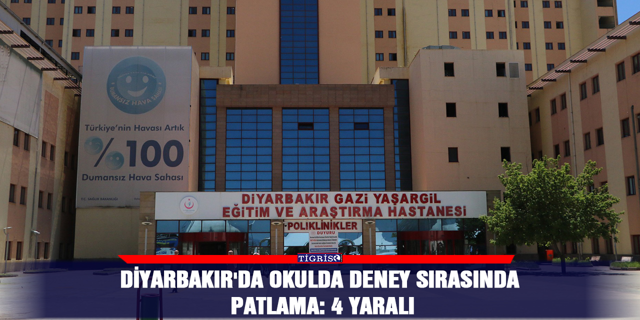 Diyarbakır'da okulda deney sırasında patlama: 4 yaralı