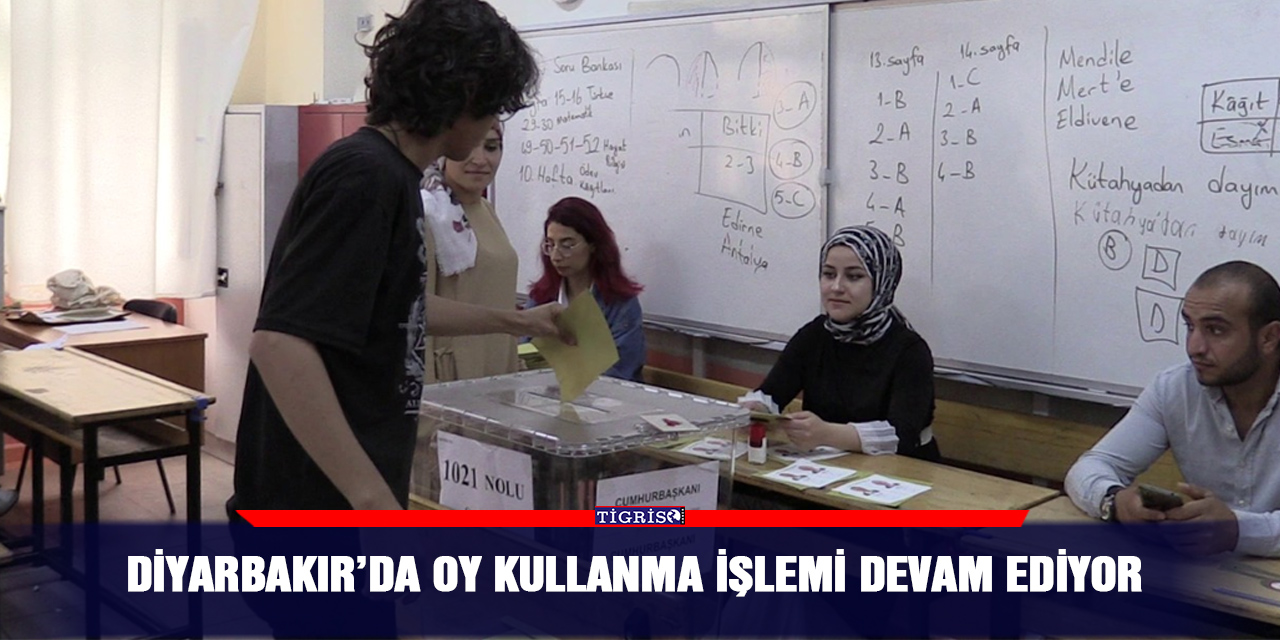 VİDEO - Diyarbakır’da oy kullanma işlemi devam ediyor