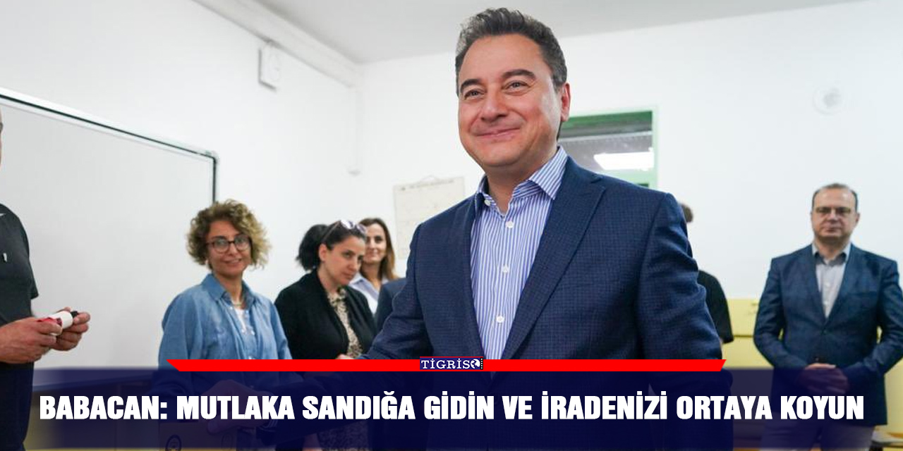 Babacan: Mutlaka sandığa gidin ve iradenizi ortaya koyun